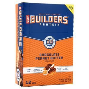Clif Bar Builders Protein Bar Chocolate Peanut Butter 12 bars