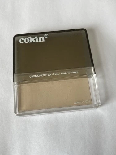 Cokin A series 81B  Colour Conversion (Warm), COEF + 1/3.   A 027 Filter & Case