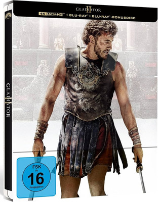 Gladiator II - Limitiertes Steelbook (Amazon exklusiv) [4K Ultra HD]; NEU & OVP