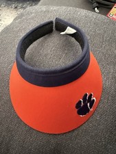 Clemson Tigers Vintage Made USA East Course Visor Mens Orange Navy Game Day
