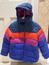 NEW LL Bean Kids Size 14-16 Colorblock Down Jacket