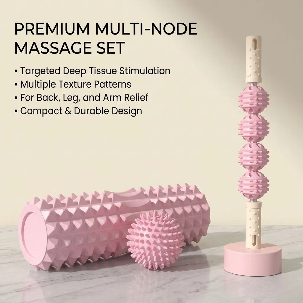 Massage Recovery Set Foam Roller Massage Ball Trigger Point Muscle Relax Kit