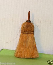 Antique Primitive Old Horse Hair Hand Sweeper Child Doll Housekeeping 921136-141