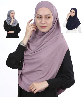 Hijab Fertig Kopftuch 15- Farben 1-teilig Bonnet Bone Amira Niqap Praktisch