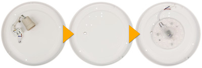 LED Umrüstmodul Ø130-180mm 12W - 24W Magnethalter Nachrüst Umrüst Modul Umbauset