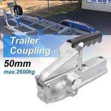 Heavy Duty Unbraked Trailer Towing Hitch Coupling - 50mm 2600kg Capacity UK