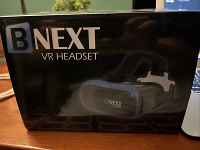 B Next VR Headset, compatible with IPhone and Android, includes instructions