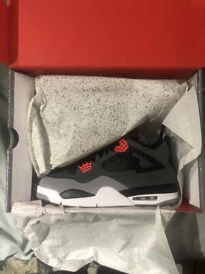 Nike Air Jordan 4 Retro Dark Grey Infrared 23 Black DH6927-061 Size 12