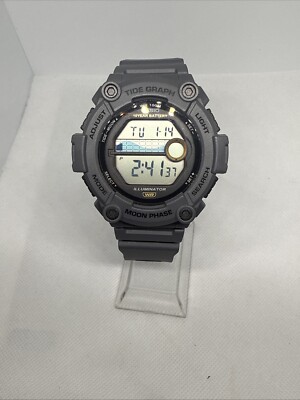 Casio WS-1300H-8AV, Moon/Tide Graph, 100 Meter WR, 10 Year Battery, 3 Alarms