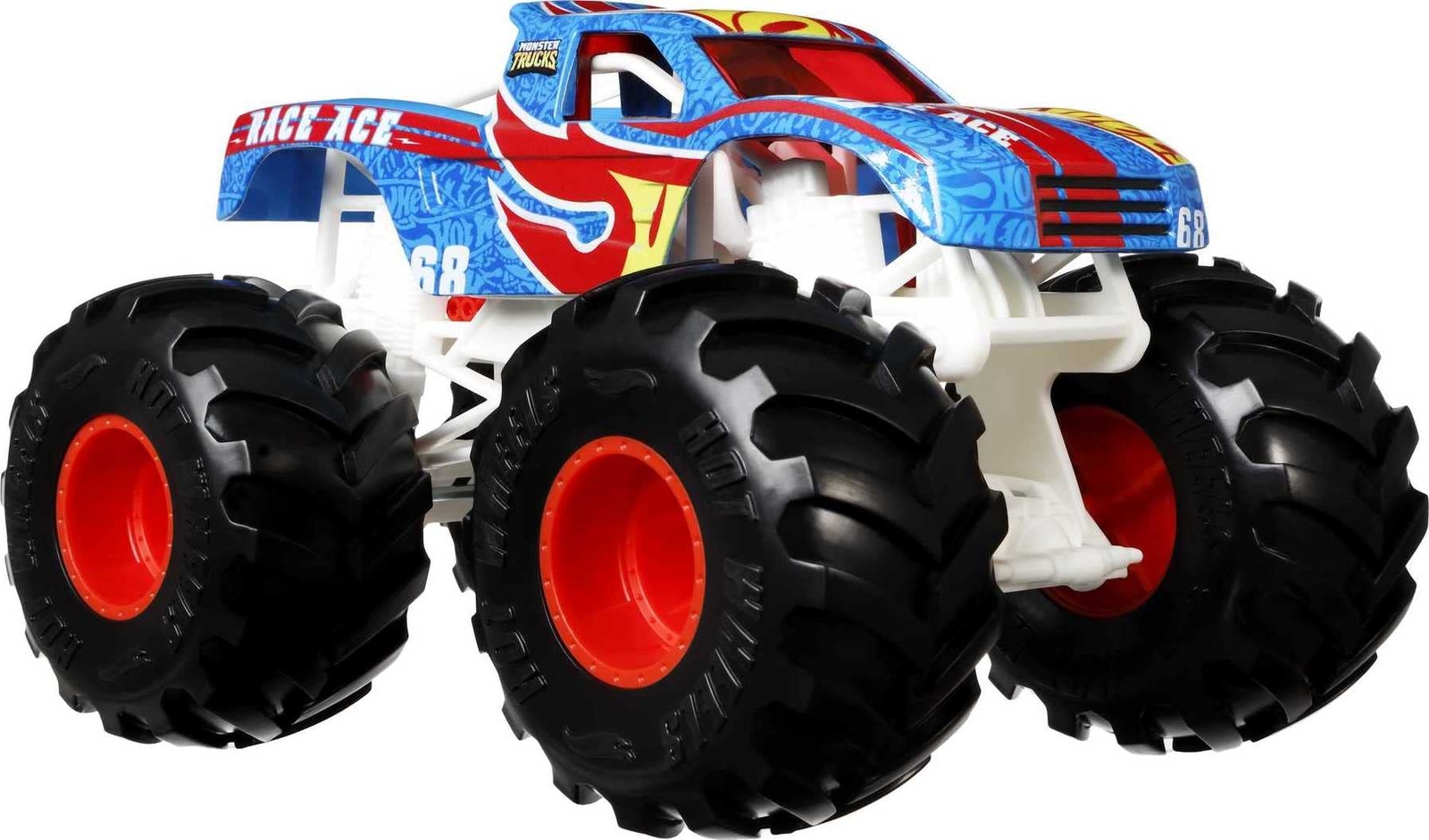 Hot Wheels Monster Trucks, Oversized Monster Truck, 1:24 Scale Die-Cast Toy Truc