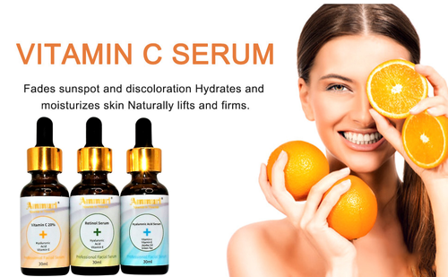 Ammuri Trio Set Anti-Aging Serum with Hyaluronic Acid & Vitamin C, Brightener, - Picture 2 of 9