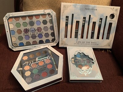 NEW Profusion Make-up Palette LOT Eyeshadow Eye Shadow Brow Lips Liner Lipstick