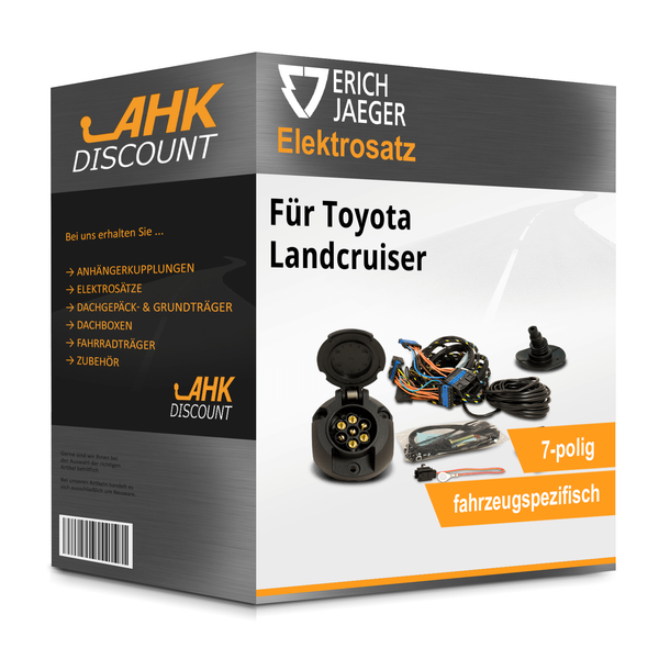 FüR Toyota Landcruiser 09- Jaeger Elektrosatz 7Polig Fahrzeugspezifisch Neuware-image