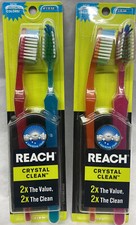 reach crystal clean firm toothbrushes 4 total count
