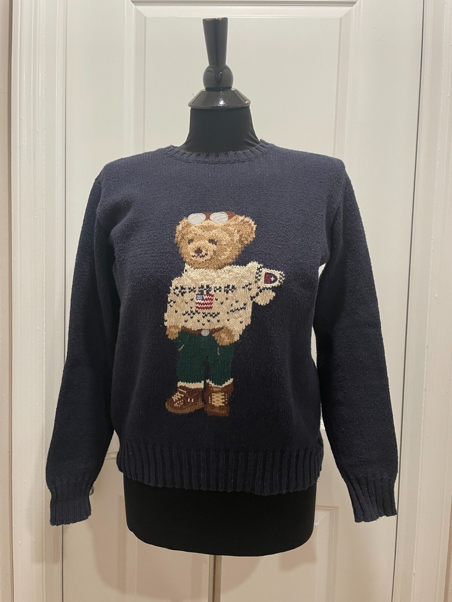 Vintage Polo Sport Ralph Lauren Polo Bear Knit Sweater Women's