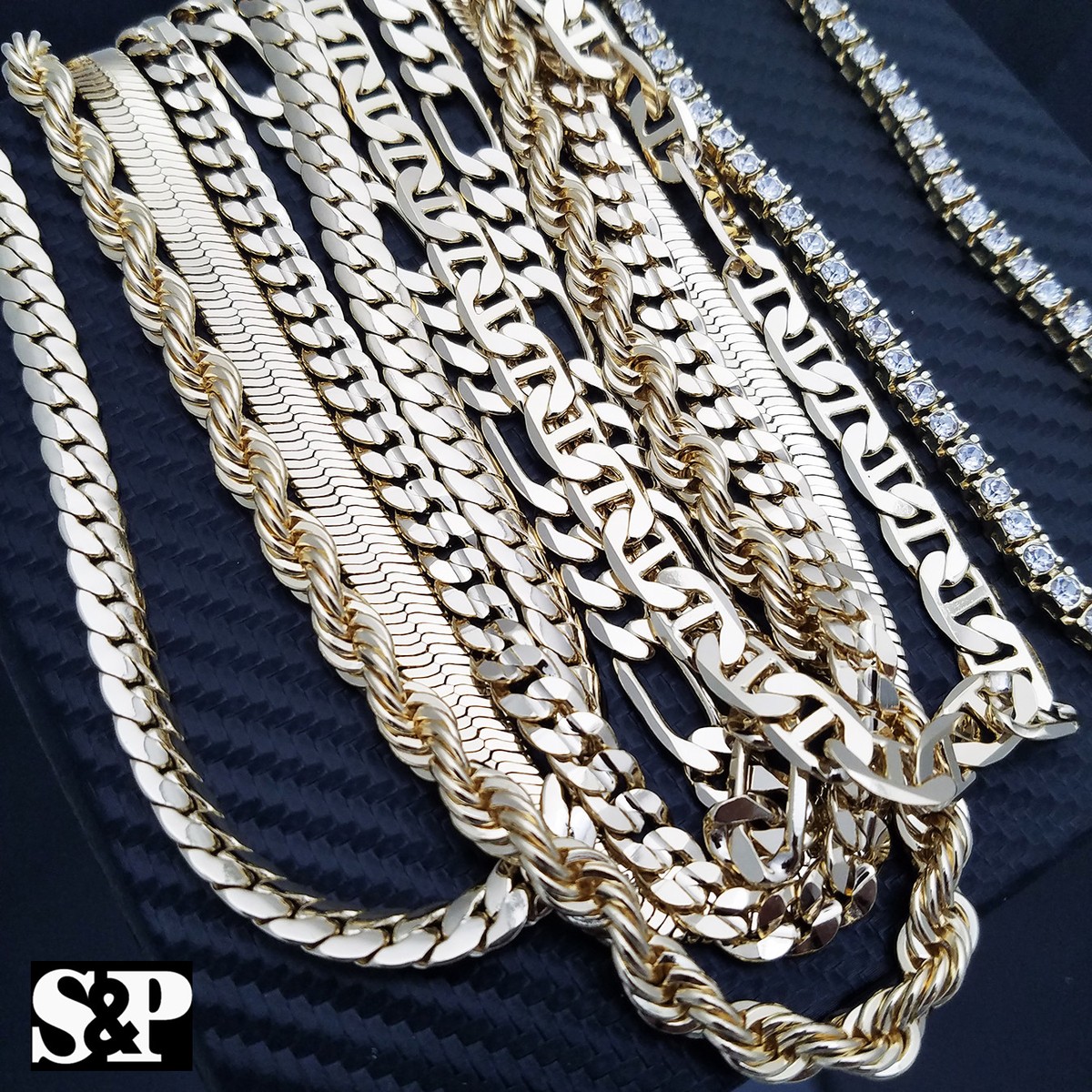 SANNIX Confezione Da 50 Collane Placcate In Oro Per Collane E - Foto 2