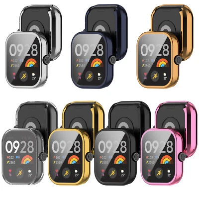 Case for Xiaomi Redmi Watch 4 Full Coverage Screen Protector Protective Cover