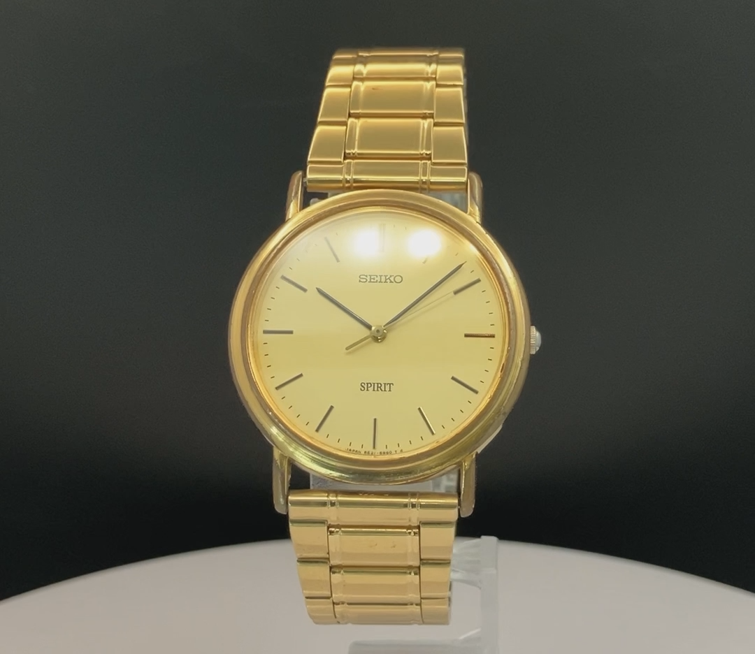 SEIKO WATCH SPIRIT 5E21-6000 QUARTZ SILVER STAINLESS STEEL | eBay