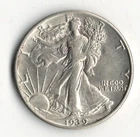 1939 LIBERTY WALKING HALF DOLLAR