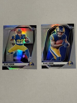 Blake Corum 2024 Panini Prizm True Silver / Silver Variation 2 Card Lot *clean*