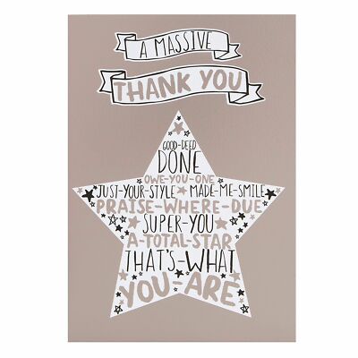 Hallmark Dankeskarte ''Massives Dankeschön'' - Medium