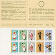 Finland Finnish National Dresses Vintage Costumes Finland Mint MNH Booklet 1972