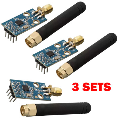 3Set CC1101 Wireless RF Transceiver 433MCC1101 & SMA Antenna Wireless Module NEW