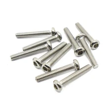 M2 x 12mm, Socket Button Head Screws, A2 304 18-8 Stainless Steel