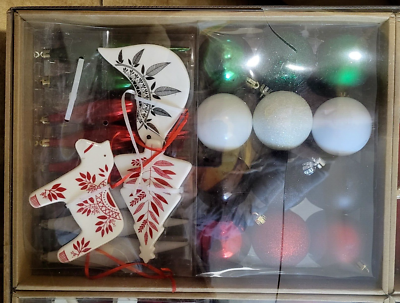 Martha Stewart Christmas Tree Ornament Woodland 100pc Collection