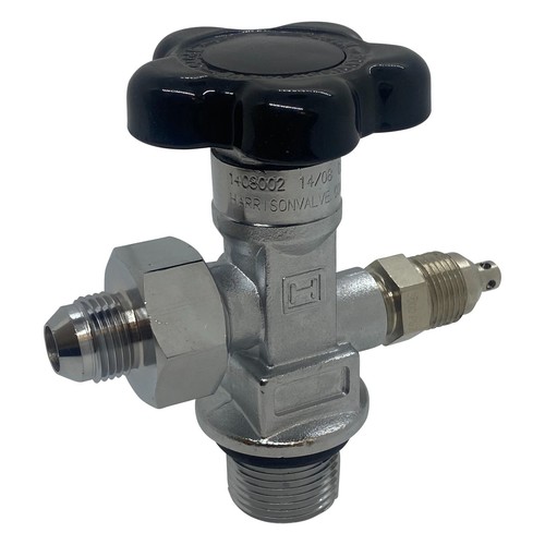 -8AN Nitrous Bottle Nut CGA 660 Chromed Plated Brass with Teflon Washer - Foto 6 di 6
