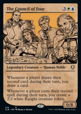 MTG Baldur's Gate SHOWCASE R The Council of Four #419 | eBay