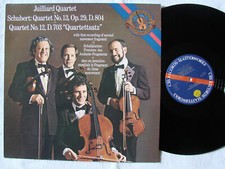 Schubert : Juilliard Quartet - quartets Nos 12 & 13  -  LP - livraison Gratuite