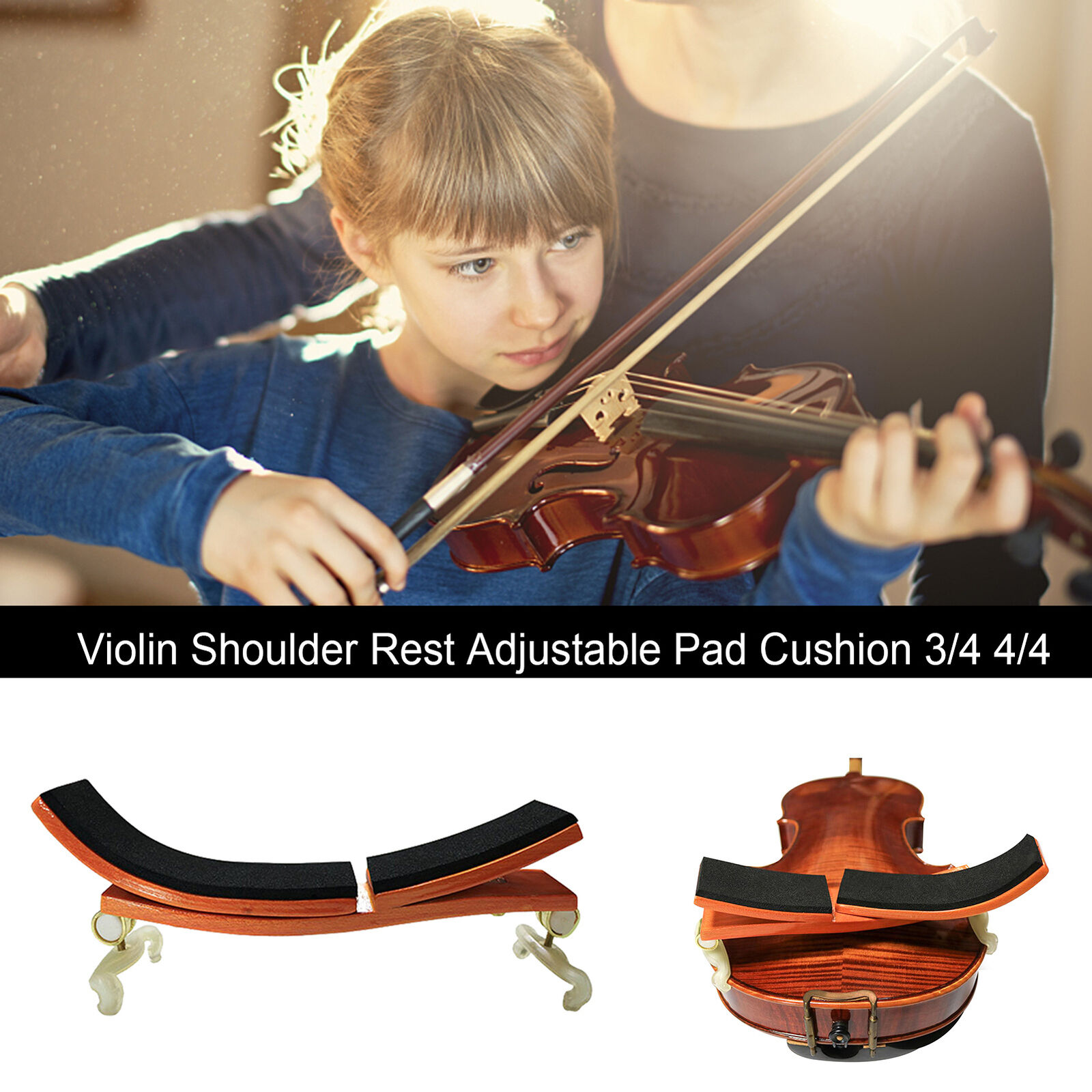 Violin Shoulder Rest Musical Instruments Shoulder and Cheek Rest 
