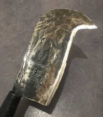 Outil Ancien : Serpe (coupe-gui) En Fer Forgé, Estampillée CLAVEL - Occasion, état D'usage, France