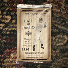 Upper Deck 2001 Hall of Famers Pinstripe Exclusives Pack - 5 Cards