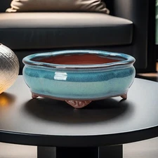 Succulent Planter Pot with Drainage Hole,Ceramic Nursery Pots Bonsai Plant Holde