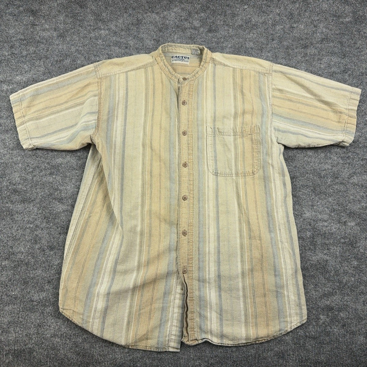 Cactus Clothing Company Western Shirt Mens L Striped Vtg 90s 