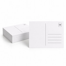 25 Blanko Postkarten DIN A6 weiß zum Selbstg...