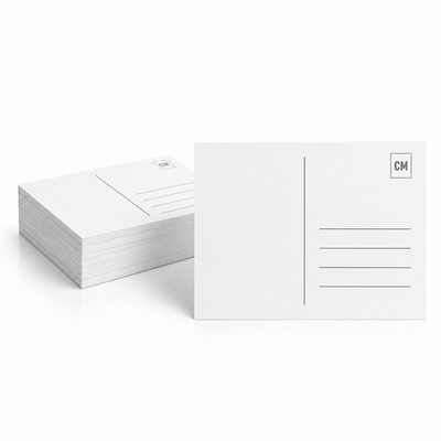 25 Blanko Postkarten DIN A6 weiß zum Selbstgestalten DIY Karten 250g/m²