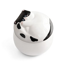 Ceramic Tuxedo Cat Urn, Memorial for Ashes, Pet Memorial Keepsake, Cat-Shaped...