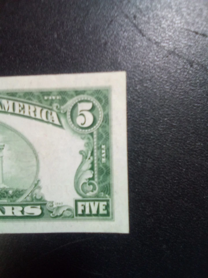 1928-F $5 USN Note Is Uncirculated A Very Nice Red Seal Note - Image 4 of 4