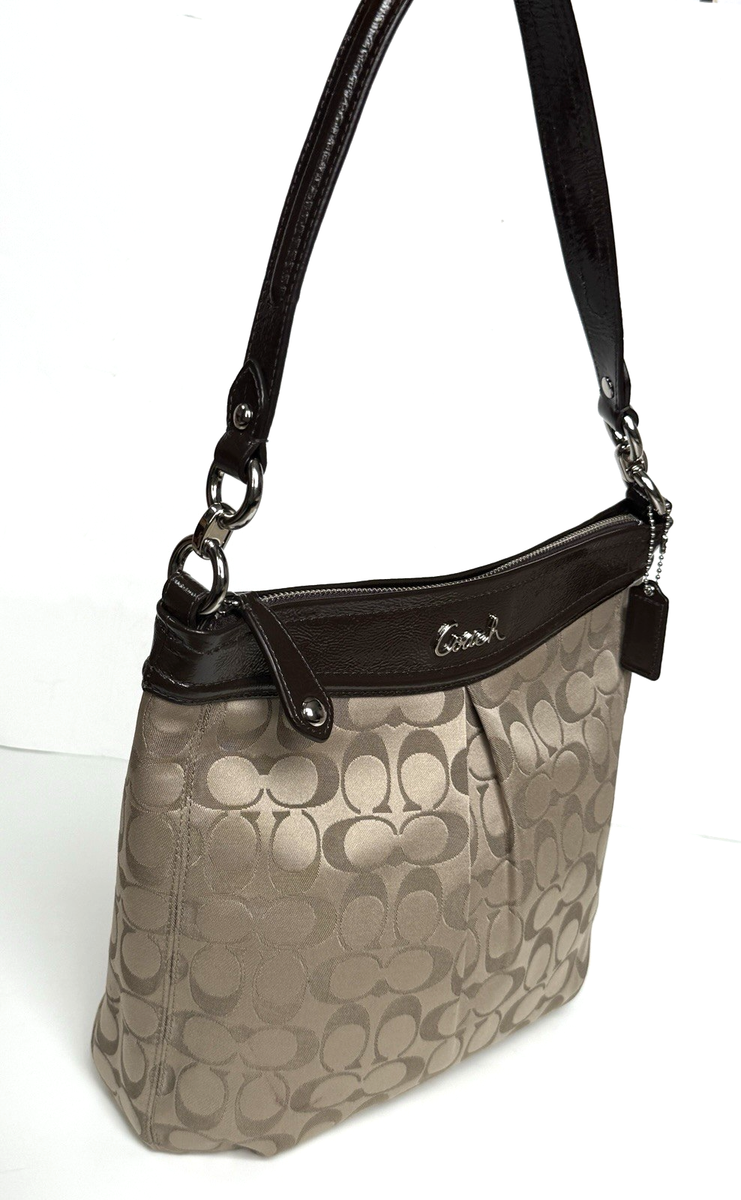 Coach Ashley Signature Hippie F20111 Khaki/mahogany Jacquard 