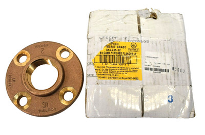 Merit Brass Companion Flange 2' Nominal Brass threaded Connection XNL235-32