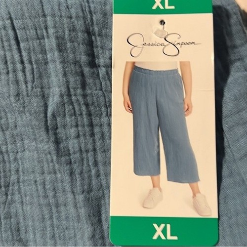 Neu mit Etikett Jessica Simpson Knöchelhose blau Gaze - Bild 5 von 6