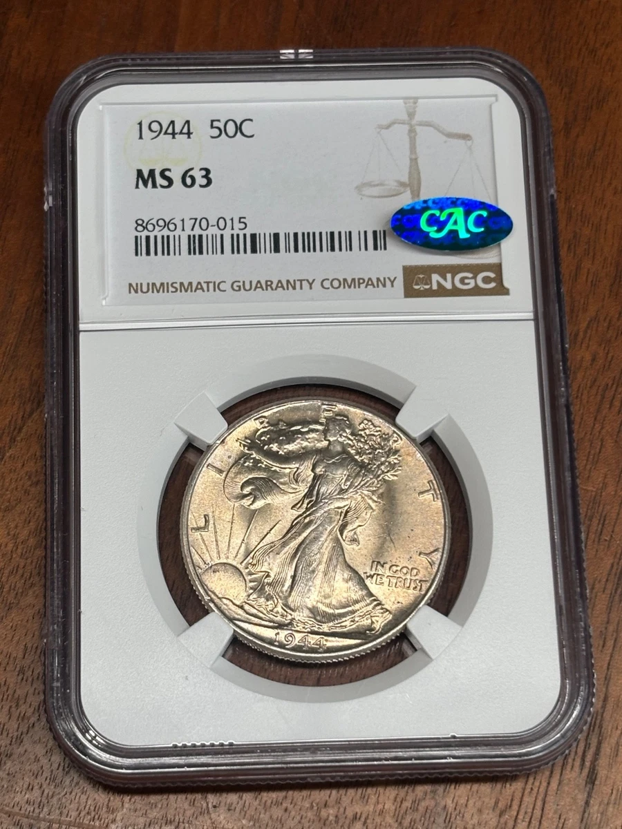 MS 63 Graded 1944 Year Liberty Walking Half Dollars (1916-1947