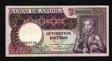 Angola 500 Escudos 1973 VF-XF  Circulated   ,  2 scan  (68)