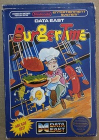 BurgerTime (Nintendo Entertainment System, NES, 1987) Cib Complete - Tested