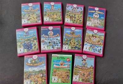 Farm Frenzy PC Spiele Konvolut Sammlung 11 Stück