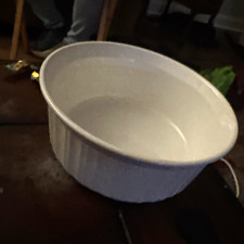 CorningWare French White Stoneware Casserole 1-1/2 qt Microwave Oven Safe