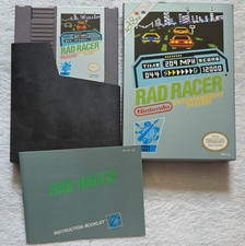 Nintendo Rad Racer NES Complete w/ Box & Manual NTSC-U/C Racing 1987
